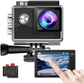 4K 30FPS Touch Screen Wifi Sports Underwater Camera with 2 Rechargeable Batteries V7413