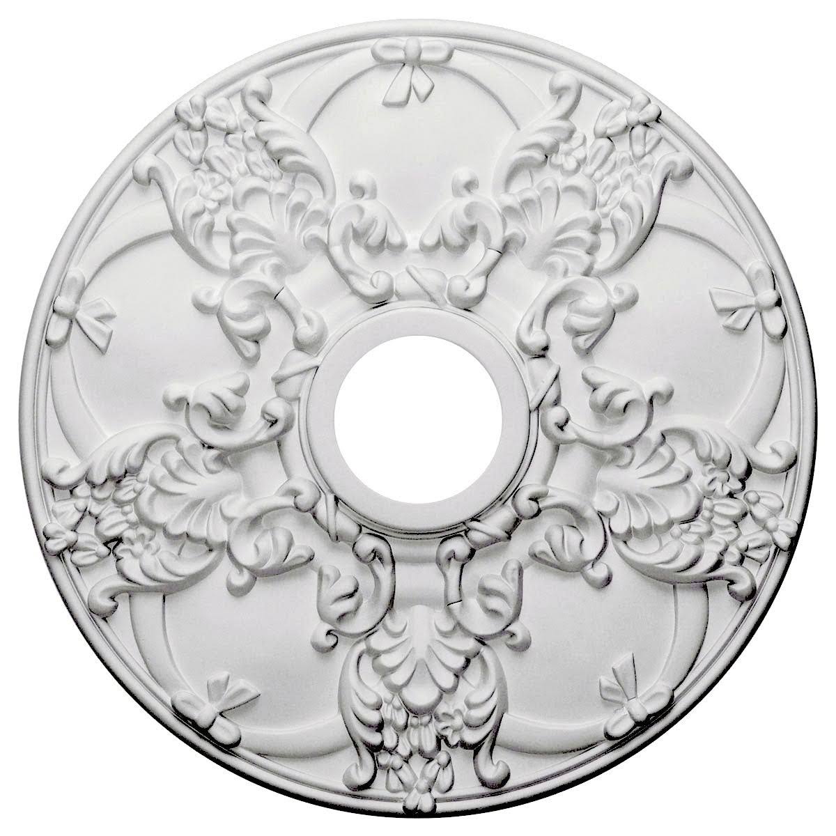18x22OD x 3 1/2x22ID x 1 3/8x22P Ceiling Medallion Hand-Painted Mississippi Mud B624