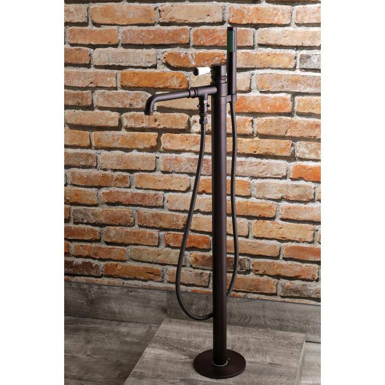 Oil Rubbed Bronze Freestanding Tub Faucet with Hand Shower I1568
