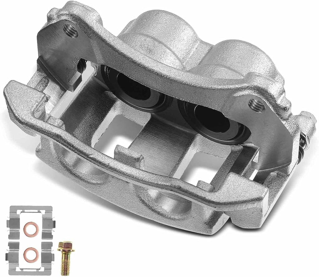 Disc Brake Caliper Assembly with Bracket Front Left Pack of 2 O965