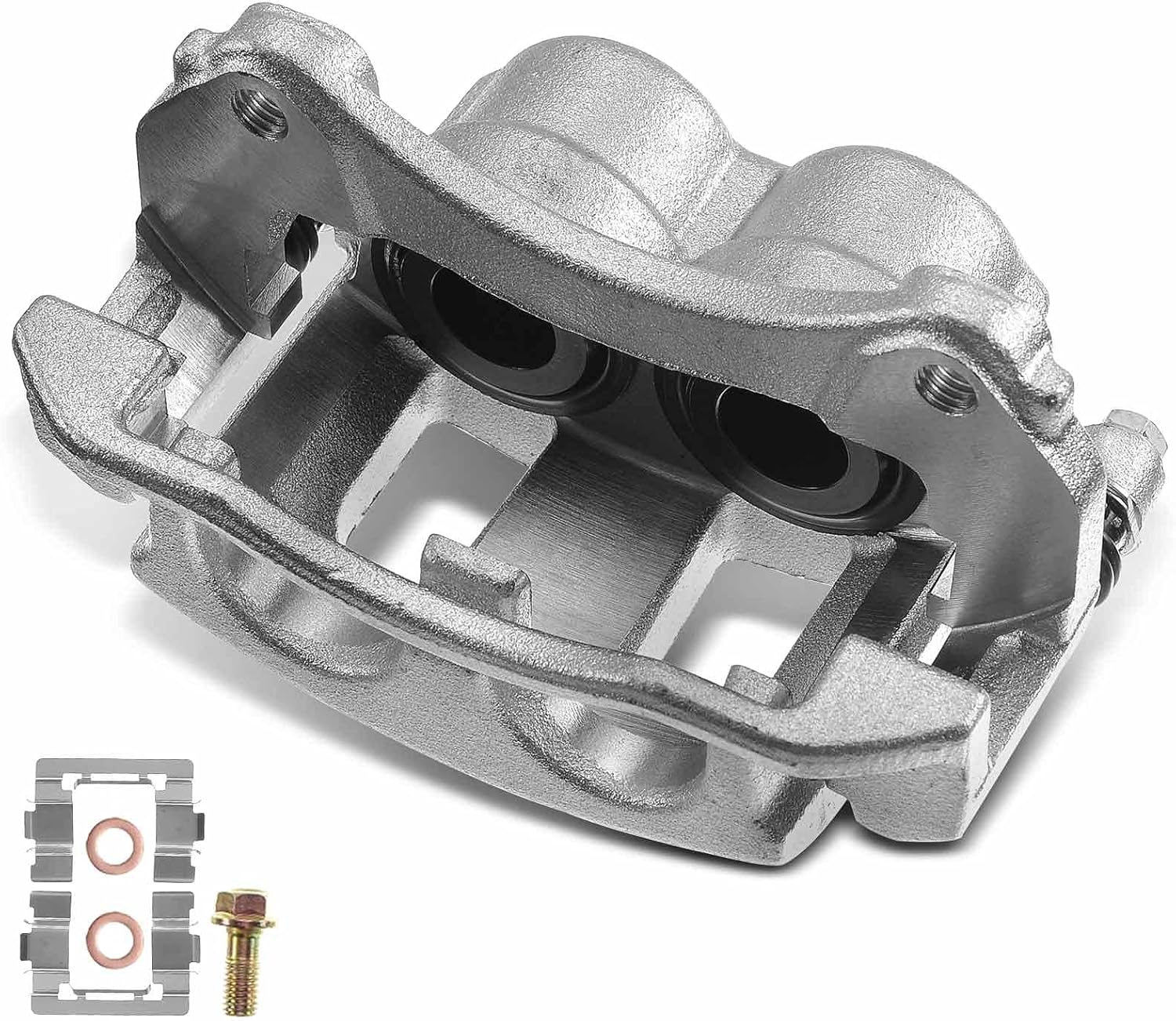 Disc Brake Caliper Assembly with Bracket Front Left Pack of 2 O965