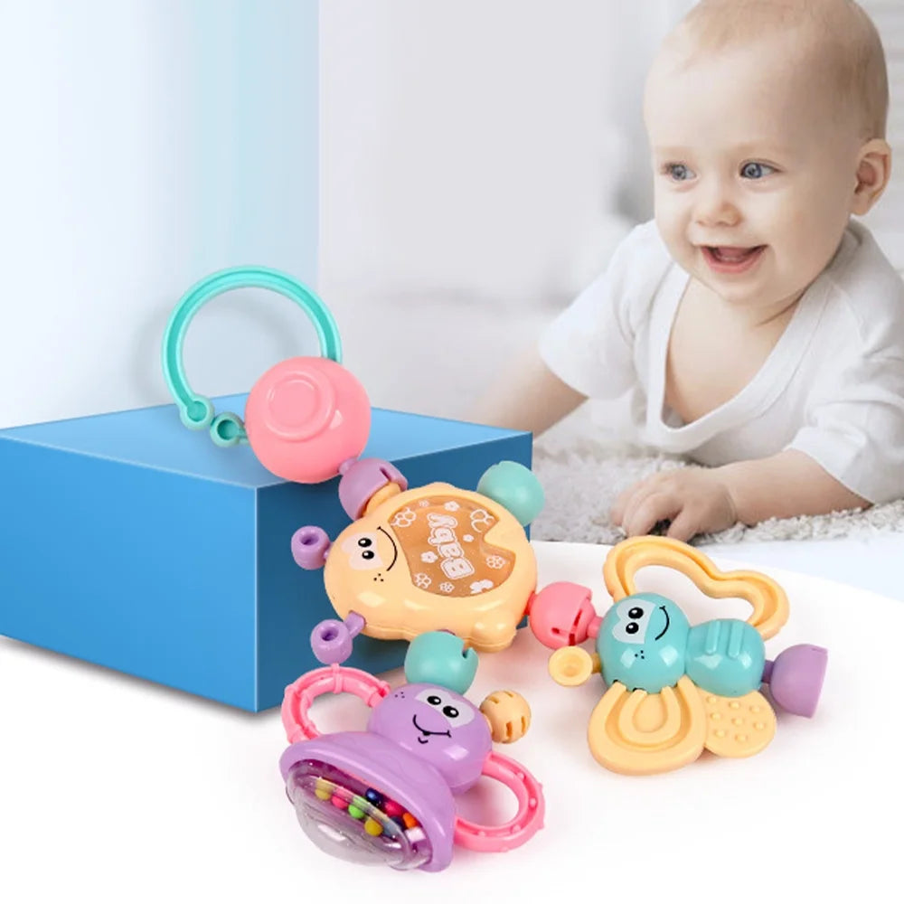 7Pcs Baby Rattles Toy Set E95508