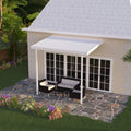 White Aluminum Patio Cover with 2 Posts Q6667