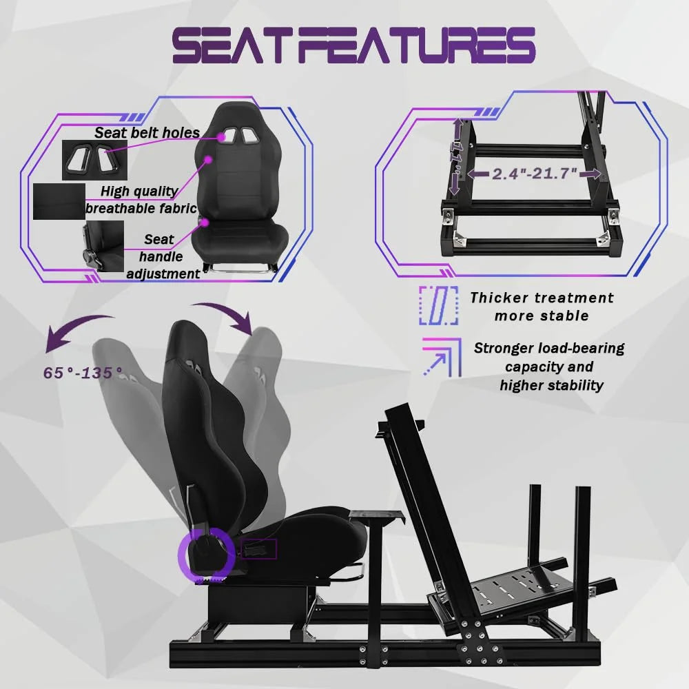 Racing Simulator Cockpit with Seat B2430