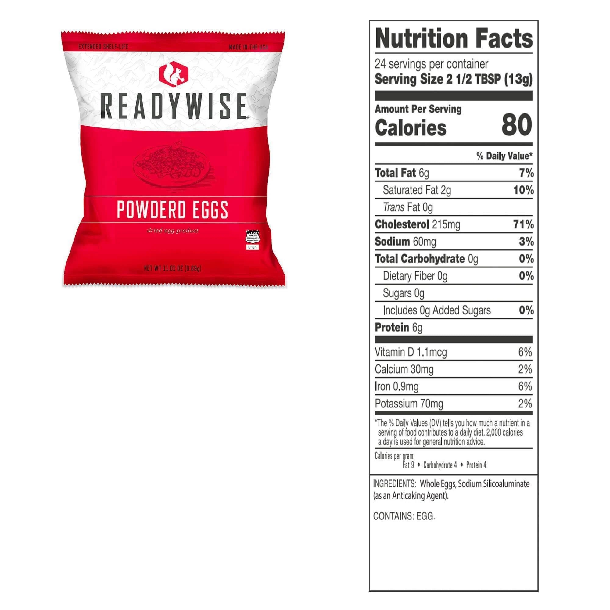 Powdered Eggs Bucket 144 Servings M396436
