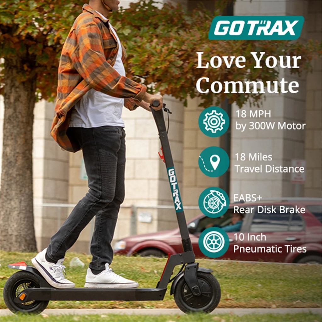 Gray 300W 10" Tire Foldable Electric Scooter K953474