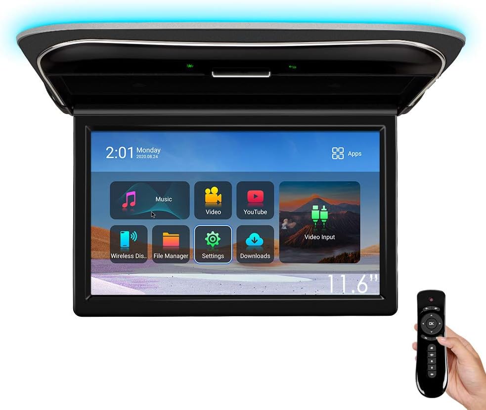 11.6 Inch Overhead Car Monitor with Built-in Stereo Speakers O765783