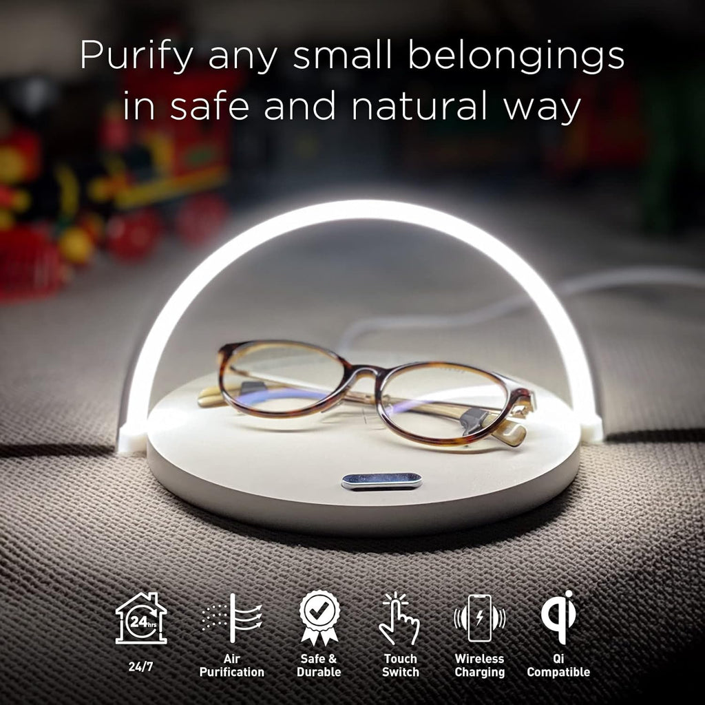 TiO2 Multifunctional Desk Lamp with Wireless Charger, Modern LED Lamp S9434