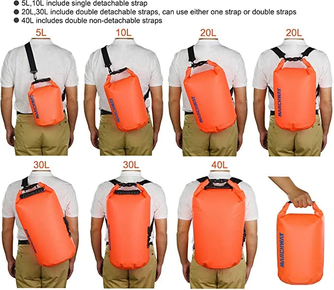 Floating Waterproof Dry Bag 20L Roll Top Sack D1148