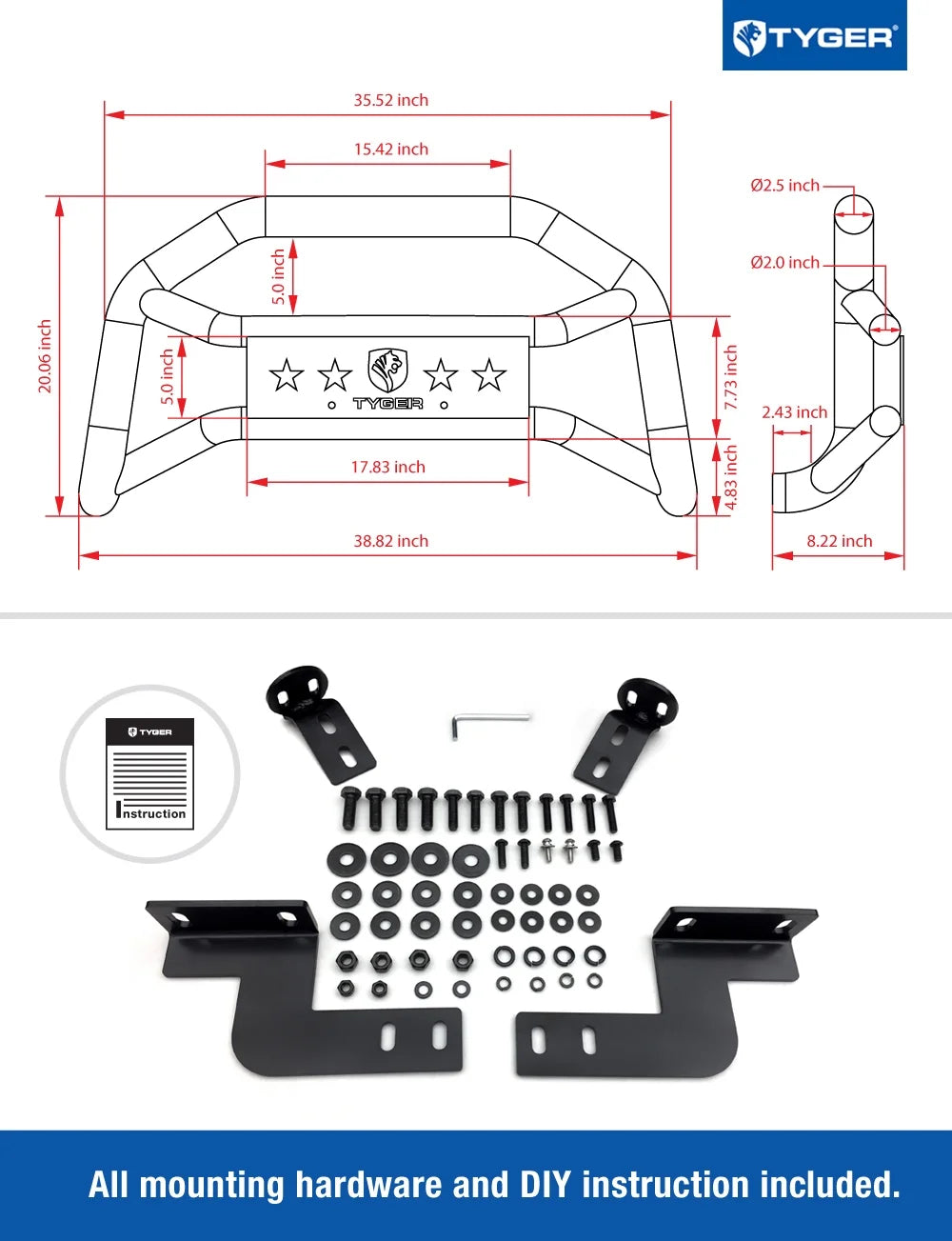 Front Bumper Guard Bull Bar X20818