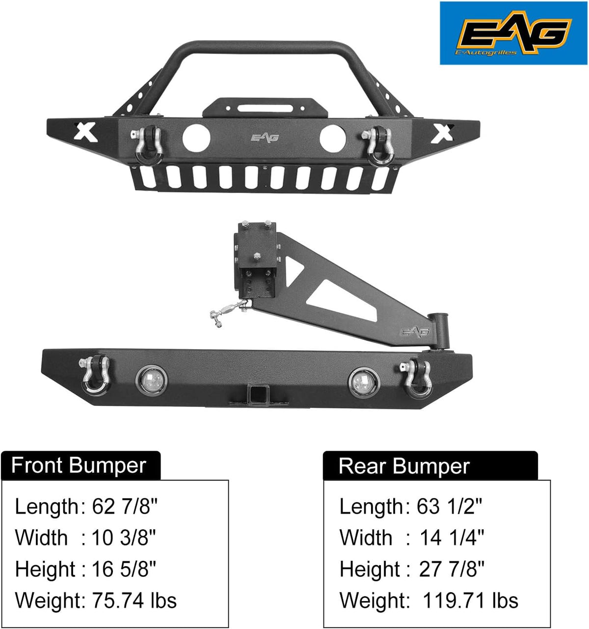 Front Bumper with Tire Carrier Combo Q91997
