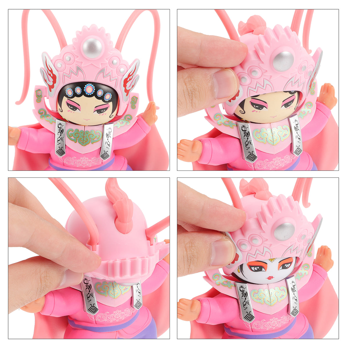 2pcs Chinese Ancient Sichuan Opera Face Changing Doll Ornament K1850