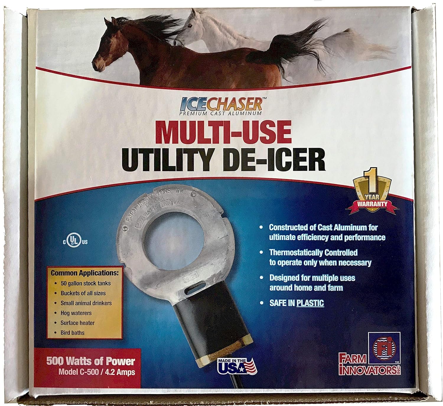2 Pack 500-Watt Cast Aluminum Utility De-Icer B811602