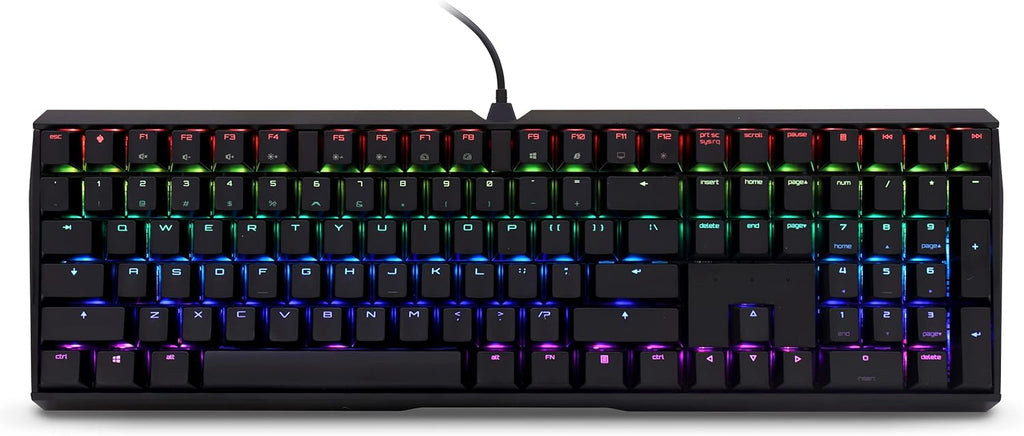 Wired Mechanical Keyboard Aluminum Housing MX Red Silent Switches I14891