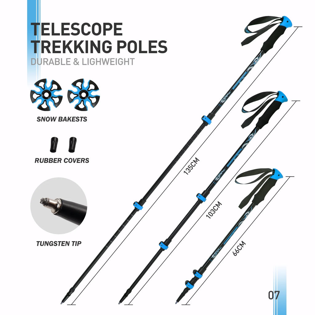 25 Inches Light Weight Snowshoes with Trekking Poles B90595