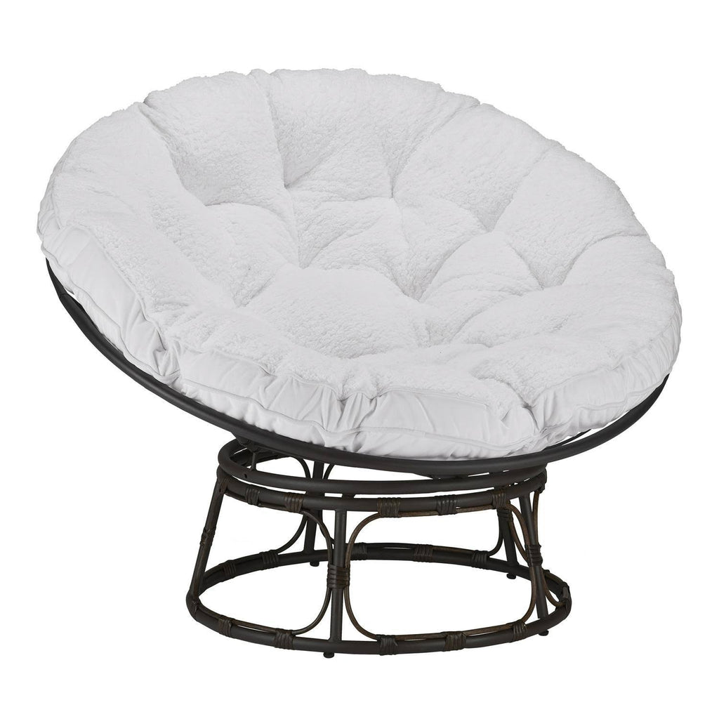 Navy Fabric Papasan Chair I744181