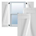 16-1/8x22 x 51x22 PVC Board and Batten Shutters, Unfinished (Per Pair) W86978
