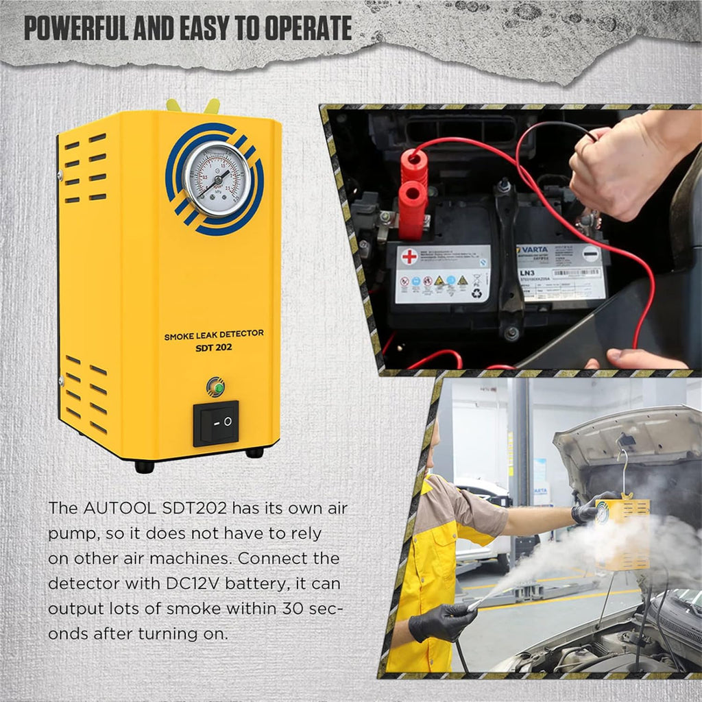 Automotive Smoke Machine Leak Tester with Pressure Gauge J312