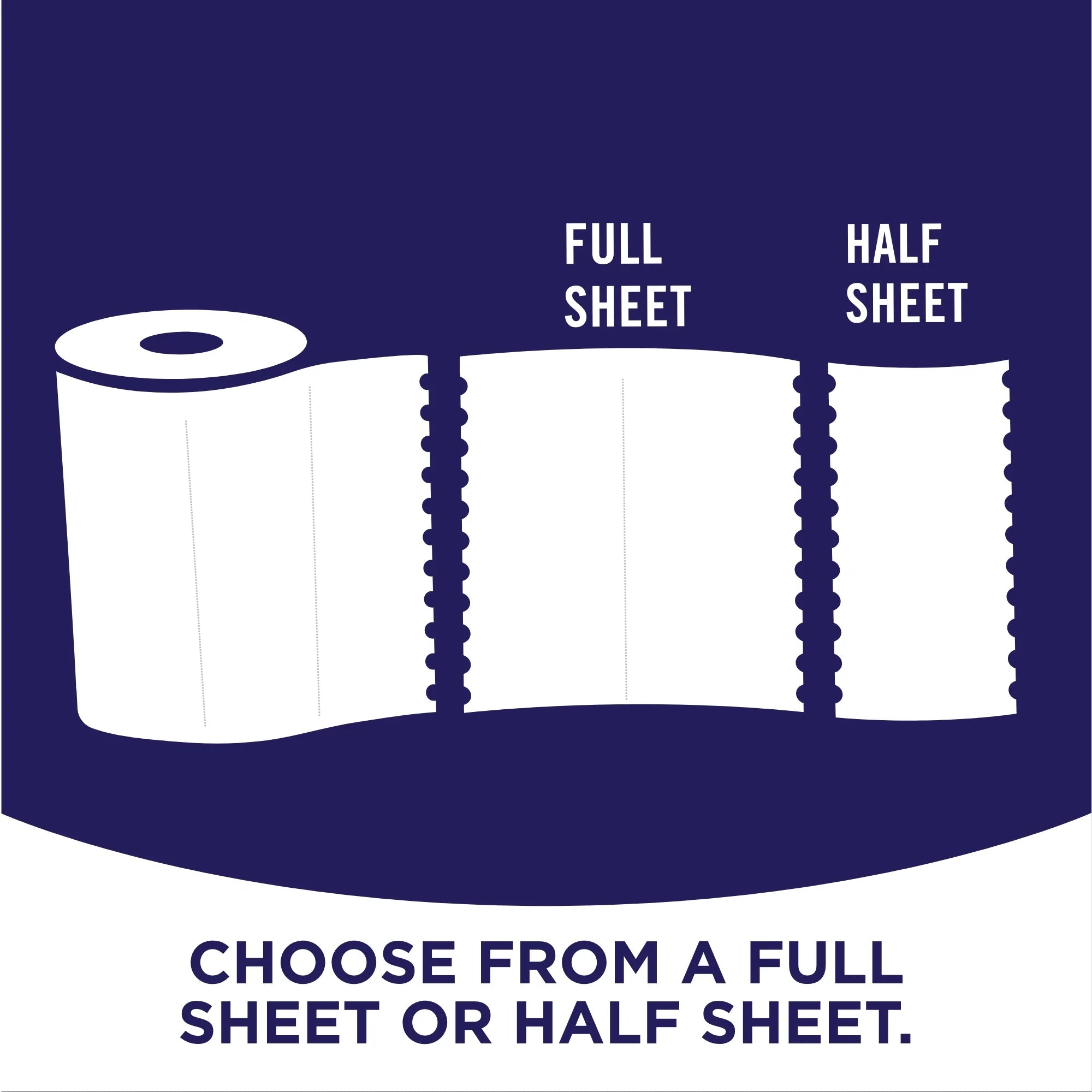 White 12 Double Rolls Paper Towels B500