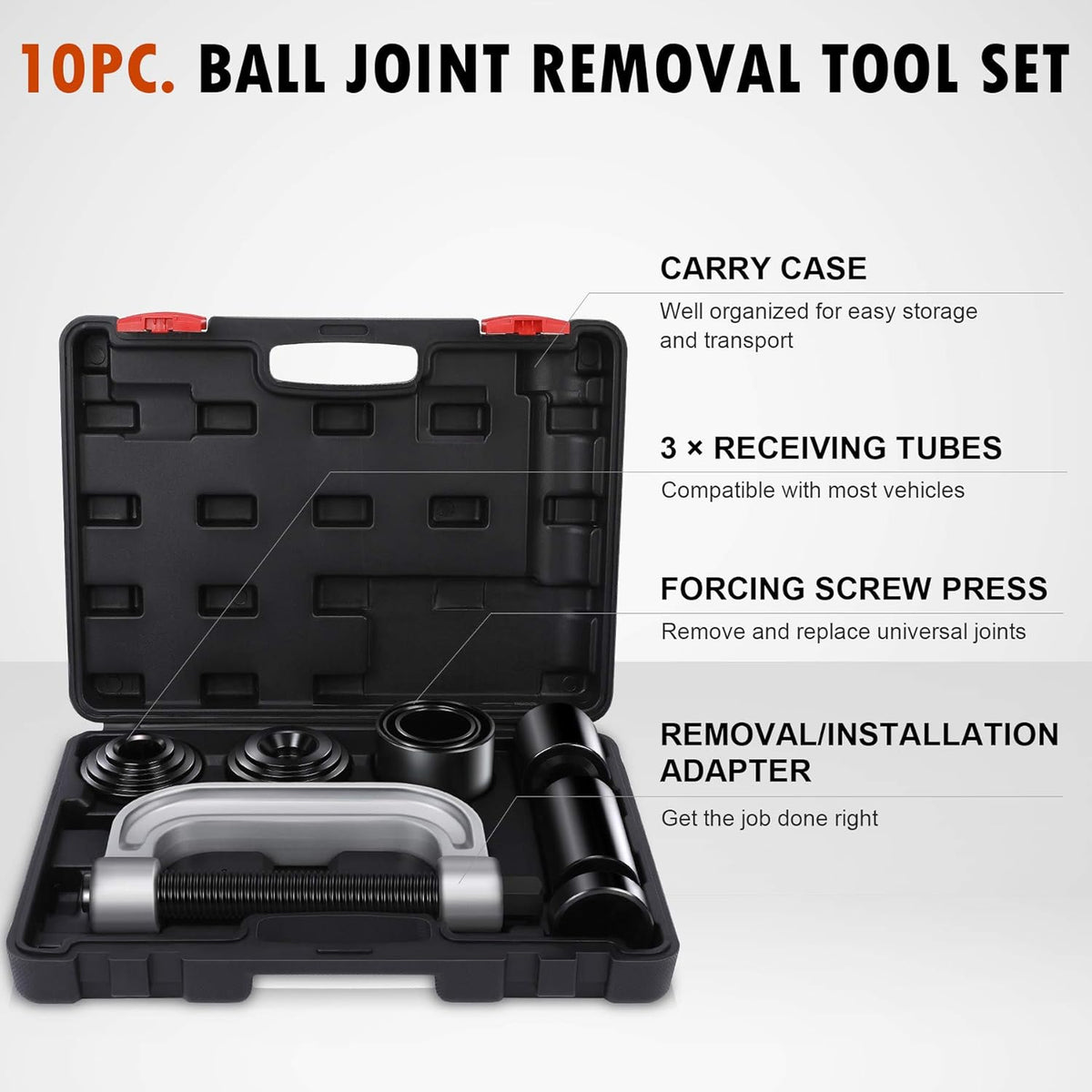 Ball Joint Press & U Joint Removal Tool Kit with 4wd Adapters A14481
