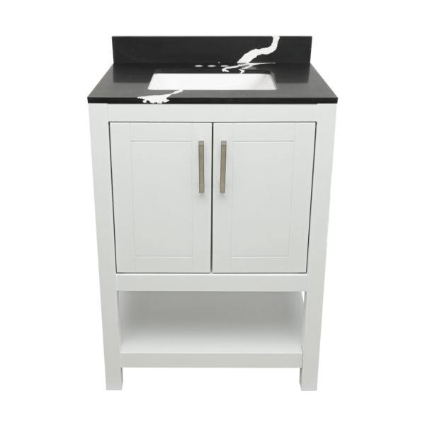 Espresso Bath Vanity with Cultured Marble Top with Backsplash I42727
