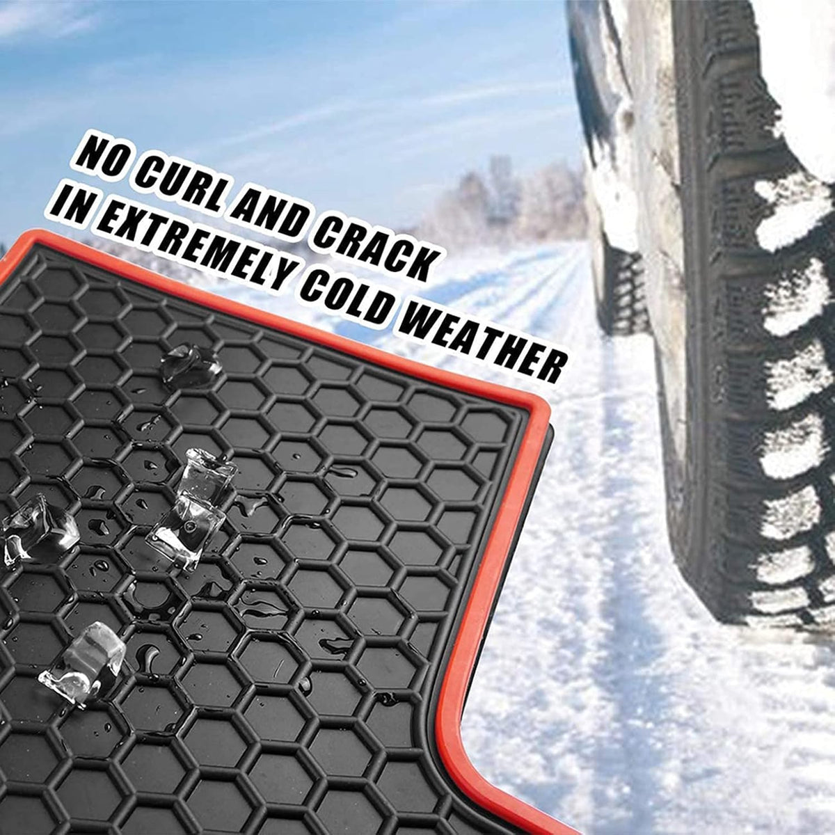 Black Rubber Car Floor Mats H567130