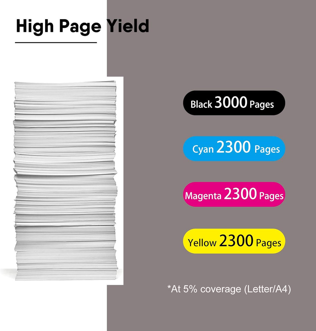 Remanufactured Toner Cartridge 4-Pack High Yield B47610