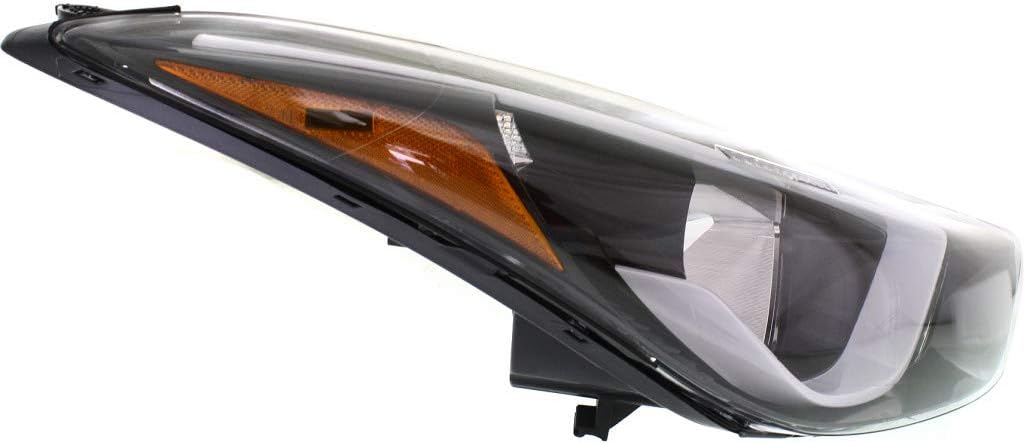 Passenger Side Headlight Assembly for Hyundai Elantra 2014 2015 2016 E54588
