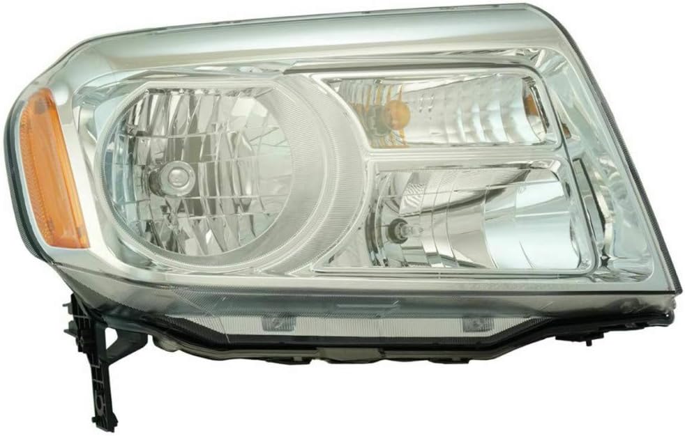 Passenger Side Headlight for Honda Pilot 2012-2015 with Bulbs B5231