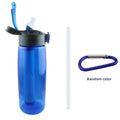 Blue Tritan Travel Bottle with Filter Lockable Lid E783378
