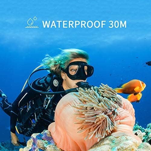 4K 30FPS Touch Screen Wifi Sports Underwater Camera with 2 Rechargeable Batteries V7413
