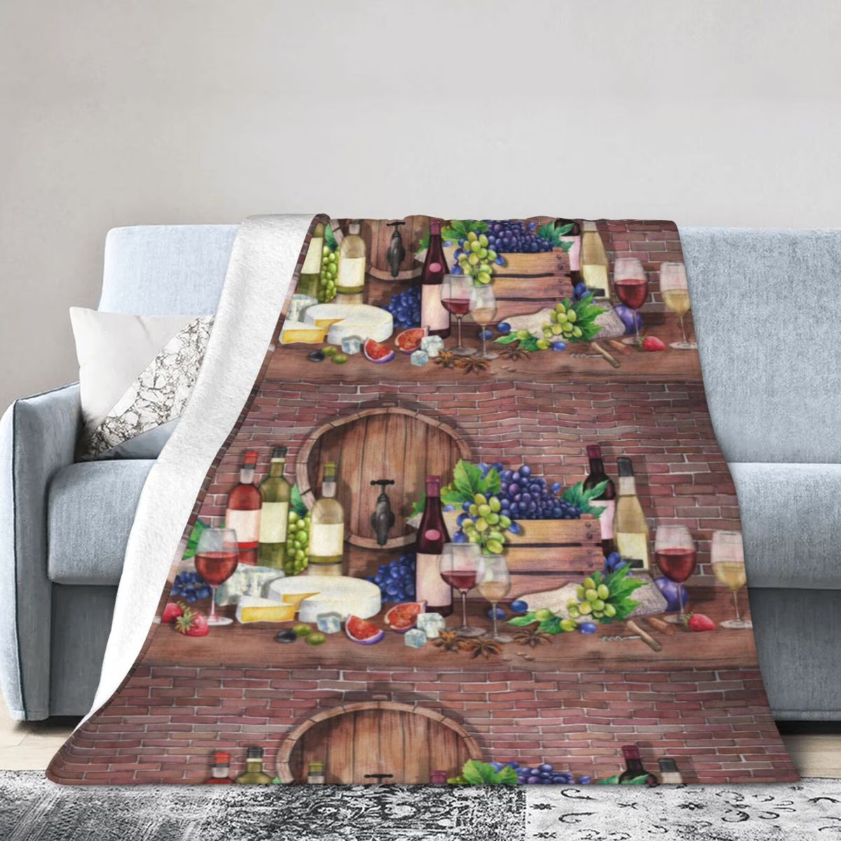 Fleece Plush Flannel Throw Blanket (40"X30") M70843