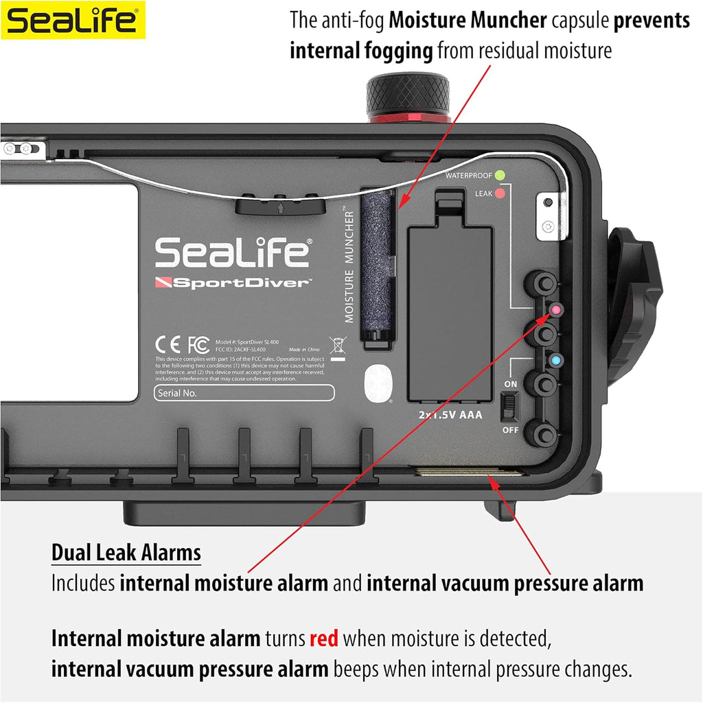Waterproof Underwater Smartphone Scuba Case, Black K7461