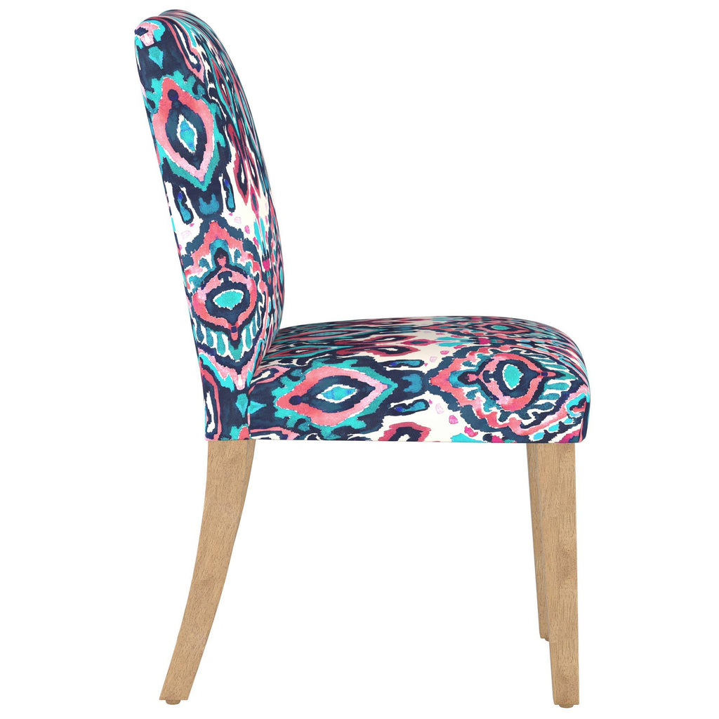 Dining Chair Printed Navy/Pink A9062