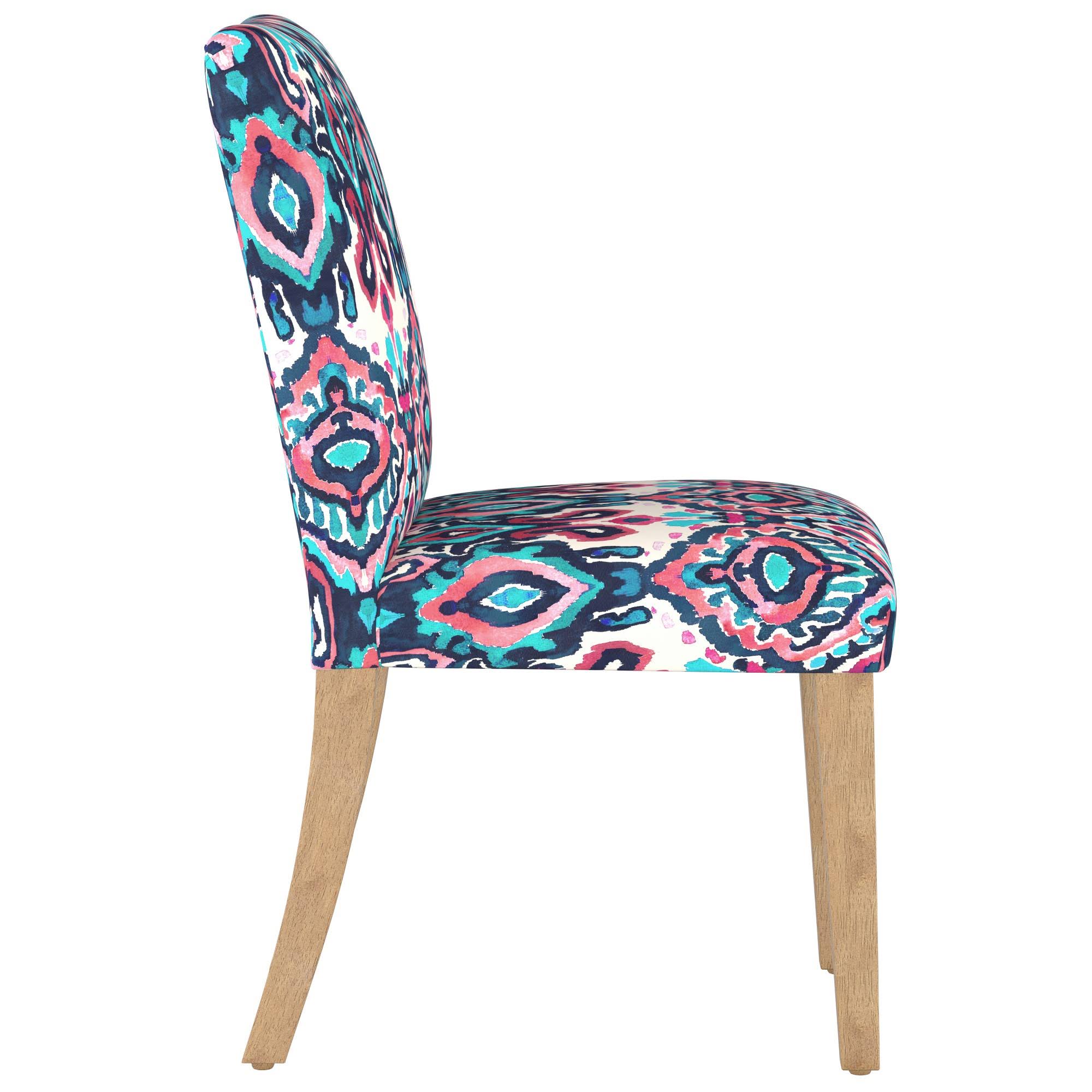 Dining Chair Printed Navy/Pink A9062