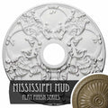18x22OD x 3 1/2x22ID x 1 3/8x22P Ceiling Medallion Hand-Painted Mississippi Mud B624