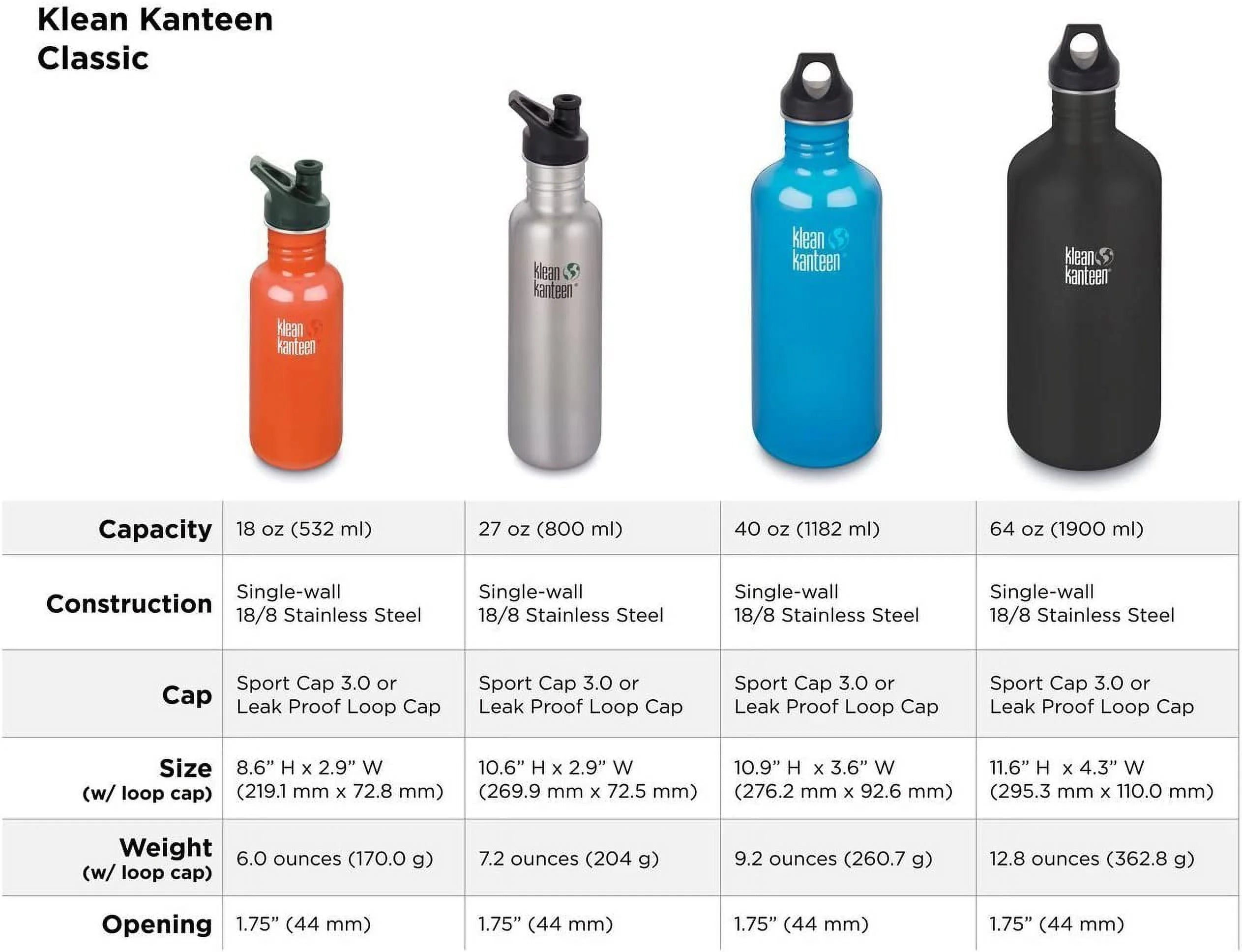 27oz Brushed Stainless Steel Bottle with Sport Cap B312