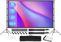 120 inch Portable Projector Screen with Stand and Carrying Bag I2474