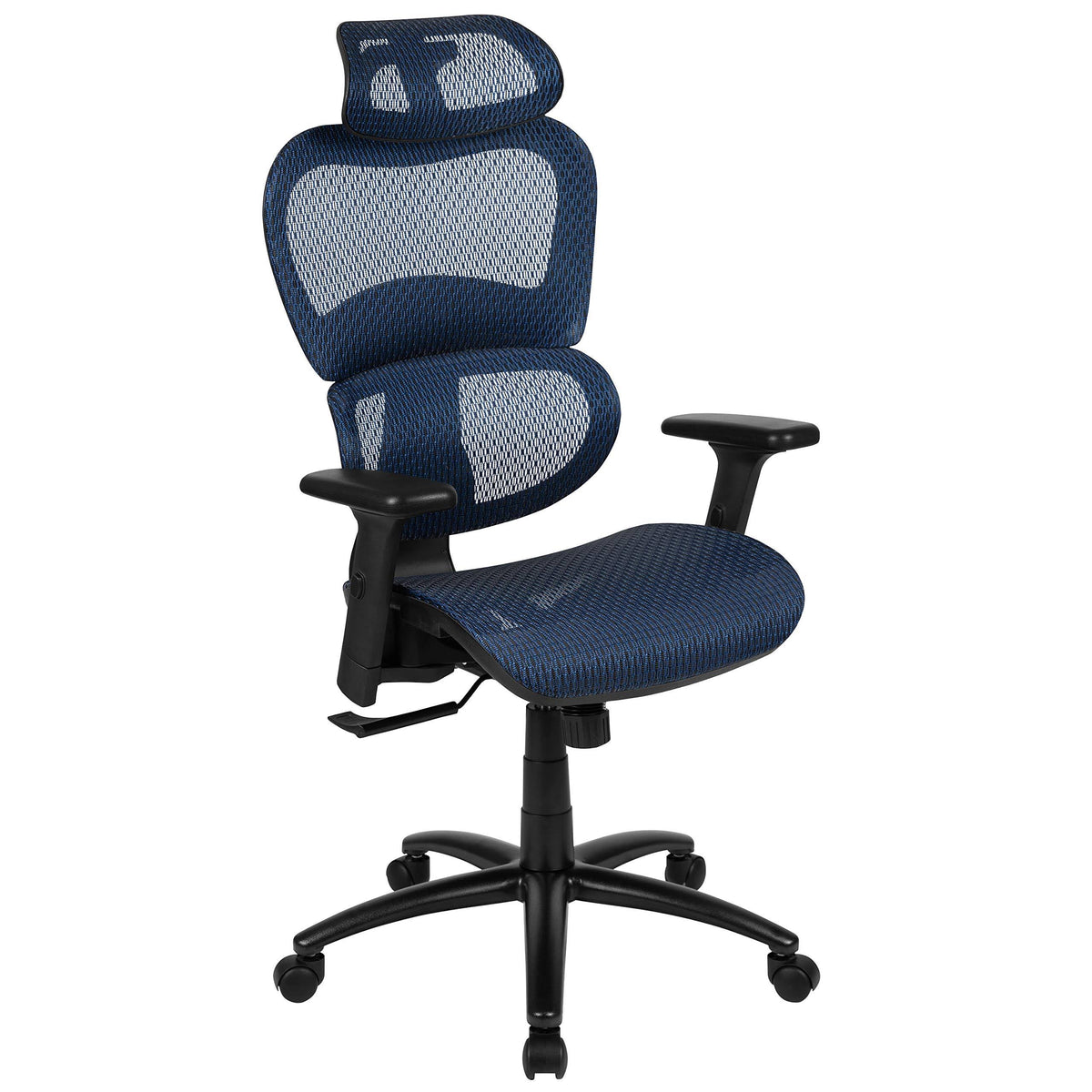 Ergonomic Mesh Office Chair with Lumbar Support, Blue Y723
