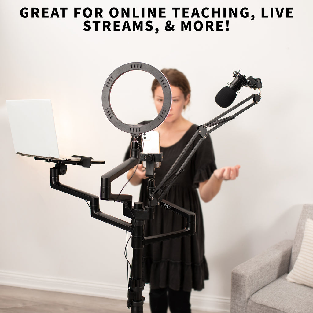 All-In-One Studio Live Stream Mobile Floor Stand H10986