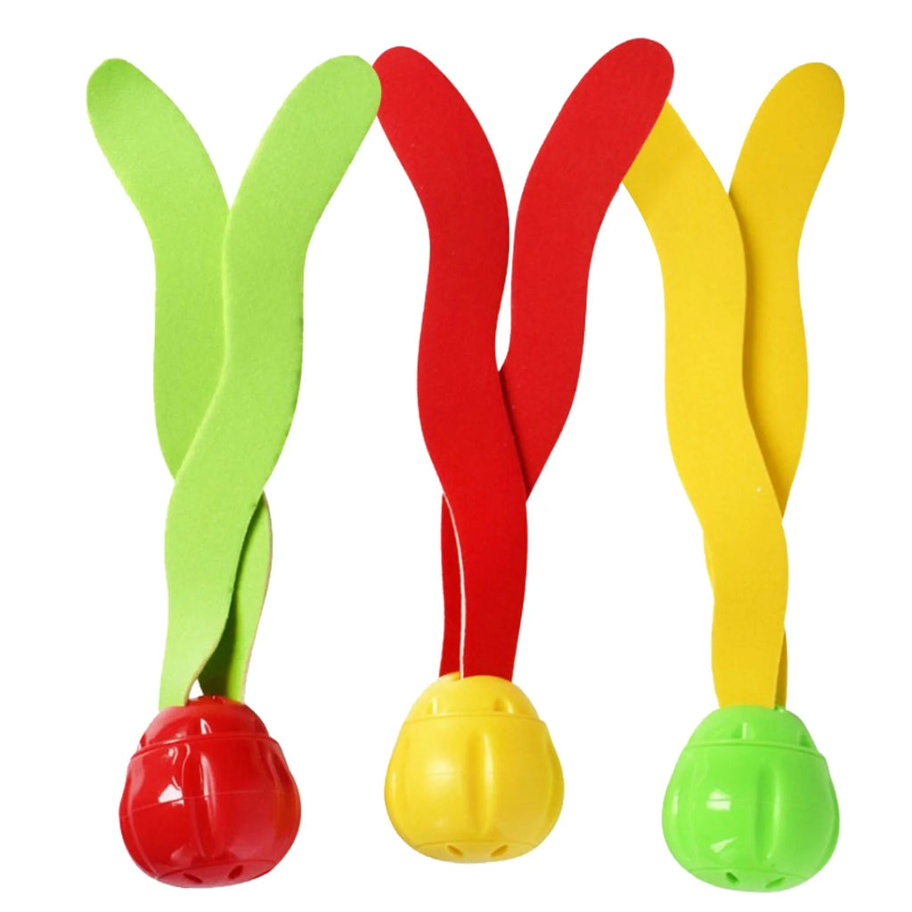 3PCS Diving Ball Streamers Swimming Pool Toys Underwater Games Training P40576