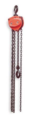 Manual Chain Hoist, 1000 lb, Lift 15 ft. C8419
