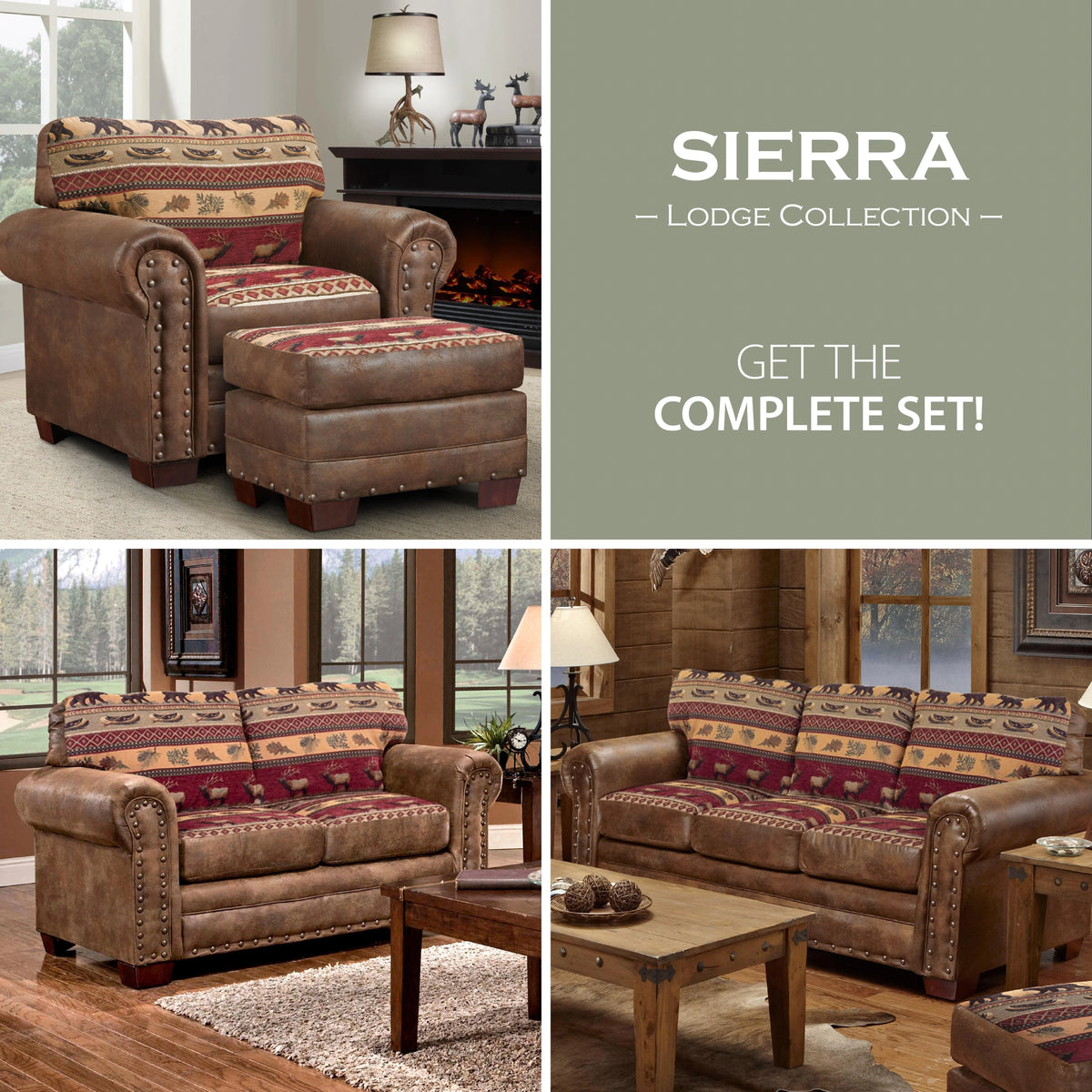 Arm Chair with Matching Ottoman Z141