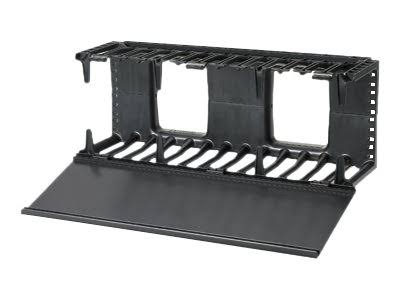 Horizontal Cable Manager Rack Panel - 4U - White PVC, ABS plastic A93704