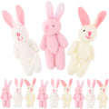 15 Pcs Mini Bunny Stuffed Animal Plush Pendant Hanging Decorations R656