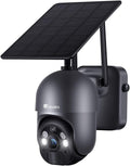 Wireless WIFI 360° PTZ Solar Security Camera with Color Night Vision J758280