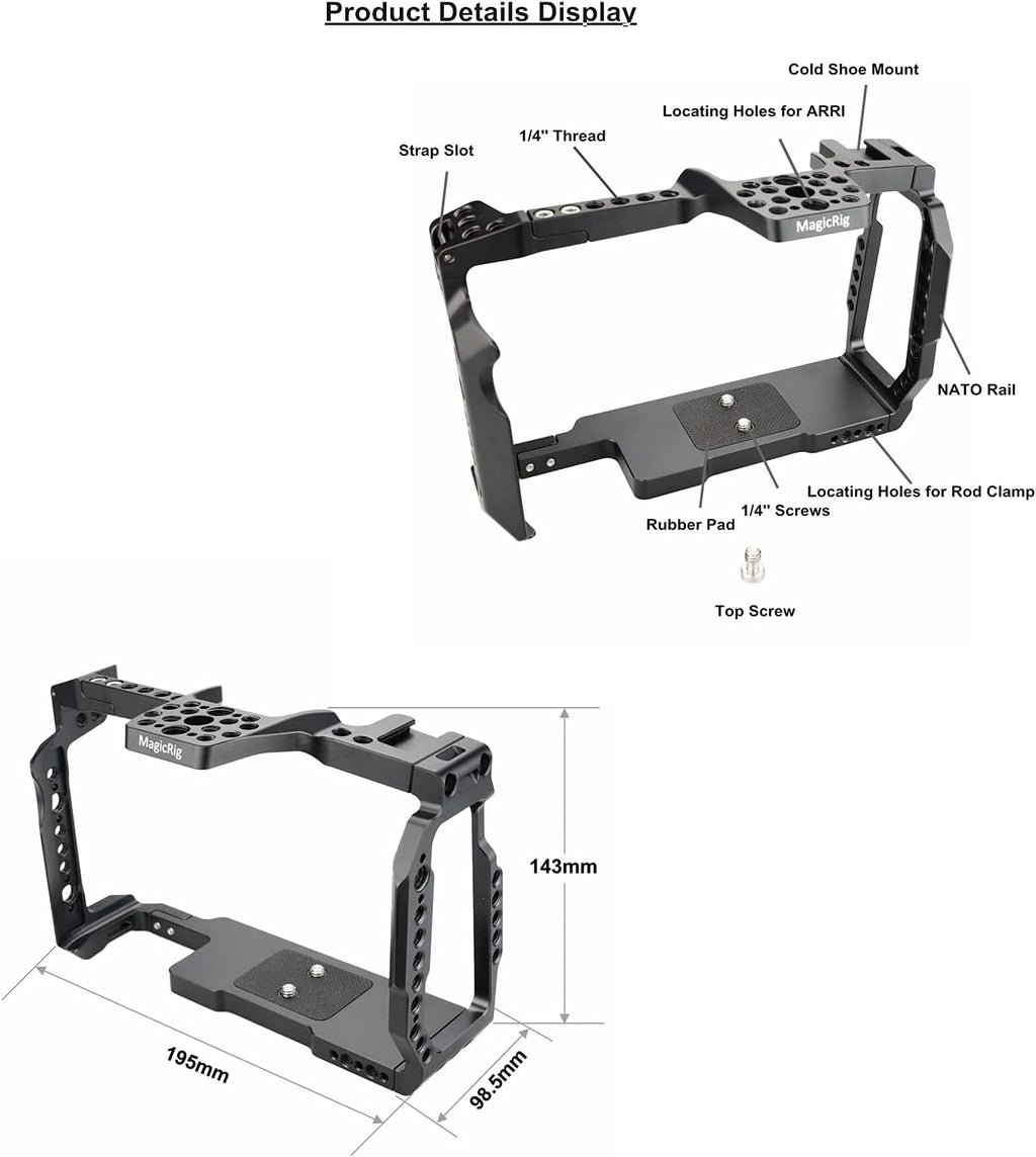 BMPCC 6K Pro Cage with T5 SSD Mount E19574