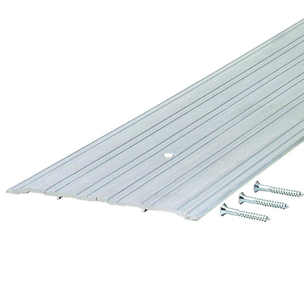 Fluted Saddle 6 in. x 60 in. Aluminum Threshold Z340104