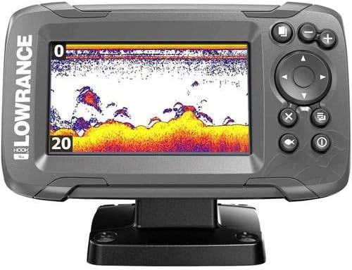 Hook2 4X Fish Finder with Two Transducers, Battery, Charger and Carry Case N414997