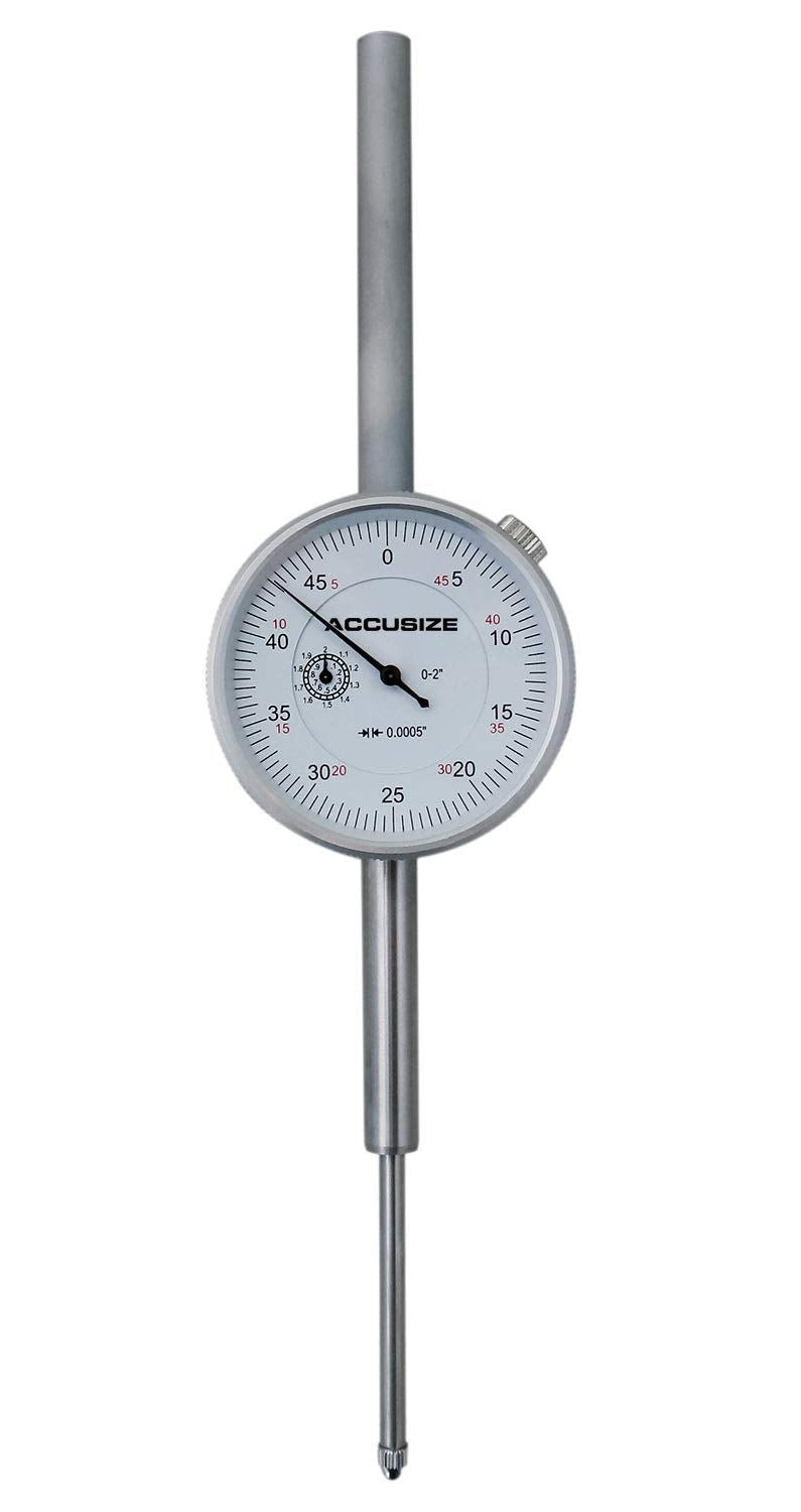 0-1'' by 0.0005'' Dial Indicators, Pack of 2 J334